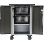Bretford T30C-P-AC-US EVER Charging Cart AC for up to 30 devices, w/180° front doors, w/Back Panel