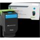 Lexmark 70C0HCG Cyan Toner Cartridge, 3,000 Pages | CX410 CX510 — 70C0HCG