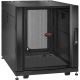 NETSHELTER SX 12U 600MM WIDE PERFORATED SPLIT DOORS BLACK