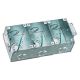 Hubbell Wiring Systems B2483 Stamped Steel 3-Gang Rectangular Wooden Floor Box