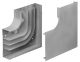 Hubbell Wiring Systems HBL4711DFOGY Steel Metal Raceway Divided Flat Elbow