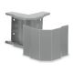 Hubbell Wiring Systems HBL4718GY Steel Metal Raceway Undivided External Elbow