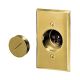 Hubbell HBL6236 Single Receptacle Floor Box Assembly 15 amp