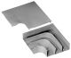 Hubbell Wiring Systems HBL6711DFOGY Steel Metal Raceway Divided Flat Elbow