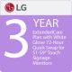 51IN-59IN SIGNAGE MONITOR (TOUCH), 3 YEARS EXTENDEDCARE WITH WHITE GLOVE SERVICE