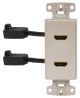 Hubbell Wiring Systems NS802LA netSELECT HDMI 1-Gang Thermoplastic Decorator Frame
