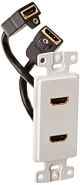 Hubbell Wiring Systems NS802W netSELECT 1-Gang Thermoplastic HDMI Decorator Frame
