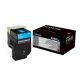 LEXMARK 80C0S20 CYAN TONER CARTRIDGE FOR USE IN CX310,410,510 ESTIMATED YIELD 2K