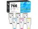 766 Ink Cartridge 300ml 6-Pack Replacement for HP 766 Ink Cartridges 3ED57A P2V89A P2V90A P2V91A P2V93A 3ED55A for DesignJet XL3600 Series Printer