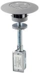 Hubbell Wiring Systems PT7FSDGYA Aluminum 1 Piece Unit Fire-Rated Poke-Through Flush Duplex Floor Fitting