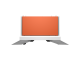 Socle de stockage HP Color LaserJet couleur rouge comète (65A41A)