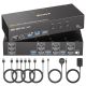 KVM Switch 3 Monitors 3 Computers 4K@60Hz