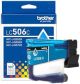 BROTHER GENUINE LC506C STANDARD YIELD CYAN INK CARTRIDGE