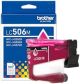 BROTHER GENUINE LC506M STANDARD YIELD MAGENTA INK CARTRIDGE