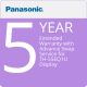 FLAT PANEL DISPLAY MODEL (TH-55EQ1U) EXT WARR W/ADVANCED SWAP - 5 YEARS TOTAL FR — TH-SVCXW55EQY45
