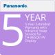 FLAT PANEL DISPLAY MODEL (TH-86SQE1W) EXT WARR W/ADVANCED SWAP - 5 YEARS TOTAL F — TH-SVCXW86SQEY45