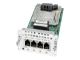 Cisco Fourth-Generation Multi-flex Trunk Voice/Clear-channel Data T1/E1 Module - expansion module - T1/E1 x 4 - NIM-4MFT-T1/E1=