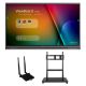 ViewSonic ViewBoard IFP8652-1C-E2 - 4K Interactive Display with WiFi Adapter, Mobile Trolley Cart - 400 cd/m2 - 86" - IFP8652-1C-E2