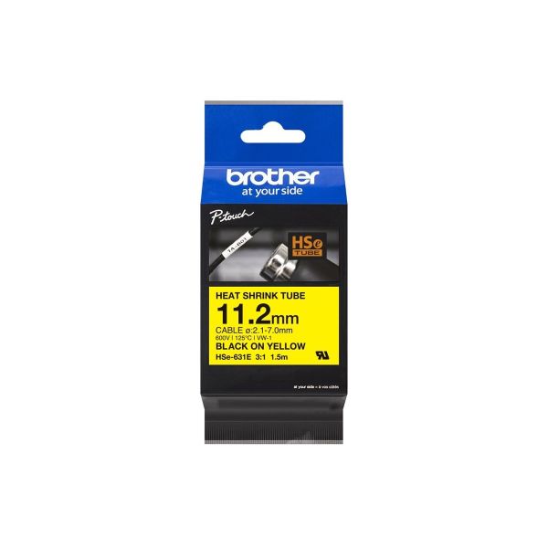 Brother HSe-631E - Black on yellow