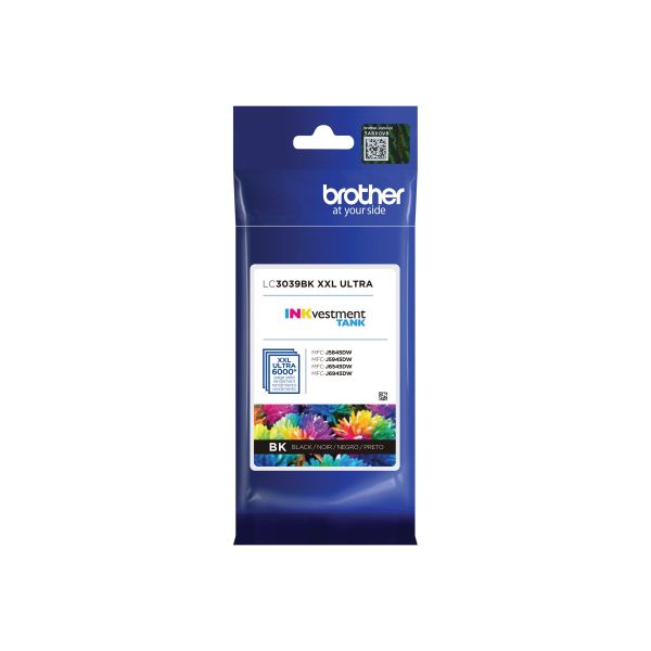 INK CARTRIDGE - BLACK - UP TO 6000 PAGES - BROTHER GENUINE LC3039BK IS FOR USE W