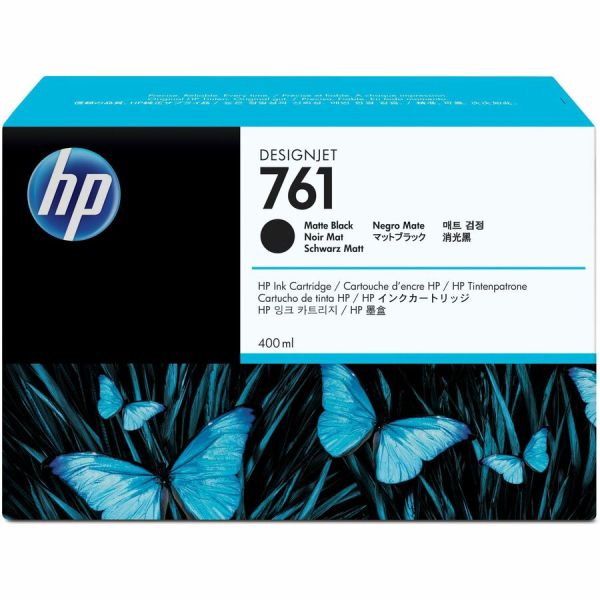 HP 761 CM991A 400-ML Matte Black DesignJet Ink | OEM Large Format — CM991A