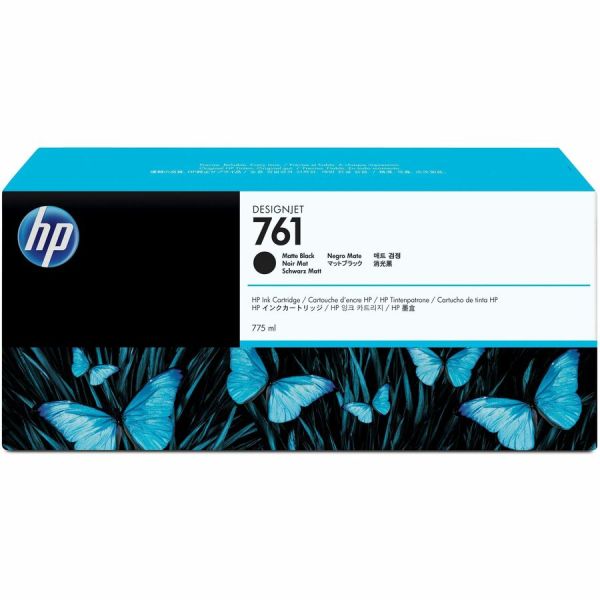 HP 761 Matte Black DesignJet Ink Cartridge, 775 mL | Large Format, OEM — CM997A