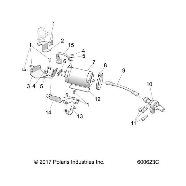 Polaris Solenoid Bracket Assembly