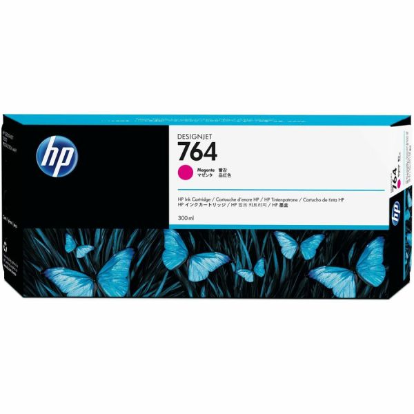 HP 764 300-ML Magenta DesignJet Ink | OEM Cartridge, Large Format — C1Q14A