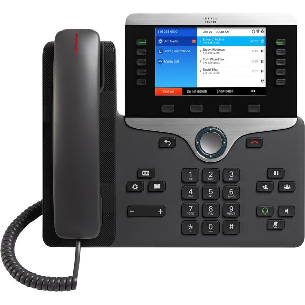 Cisco IP Phone 8861 CP-8861-3PCC-K9= | MPP, Charcoal, Desk Phone — CP-8861-3PCC-K9=