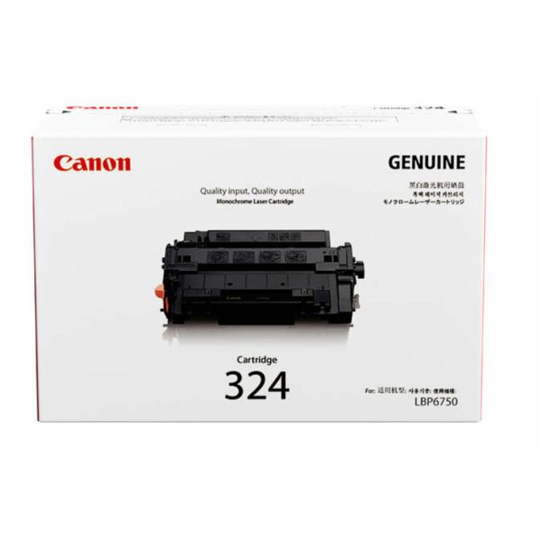 Canon CRG-324BK 3481B003 Black Toner Cartridge, 6,000 Sheets | OEM — 3481B003