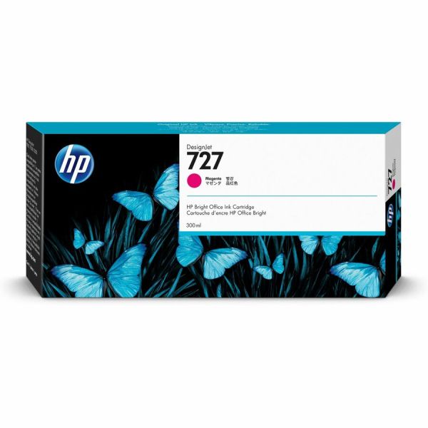 HP 727 300-ml Magenta Designjet Ink Cartridge | DesignJet, OEM, Magenta — F9J77A