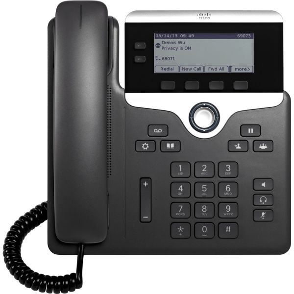 Cisco IP Phone 7821 Multiplatform, 2-Line Desk Phone | Enterprise VoIP — CP-7821-3PW-NA-K9=