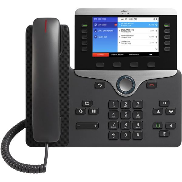Cisco IP 8851 MPP with Pwr Cube 4 NA | 5-inch Color Desk Phone — CP-8851-3PW-NA-K9=