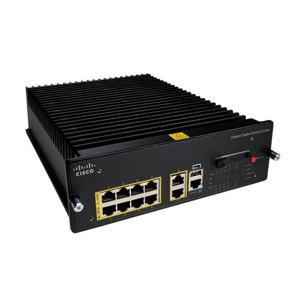 Cisco Catalyst Digital Building - Switch - Managed - 8 X 10/100 + 2 X 10/100/1000 (uplink) - Rack-mountable - PoE+ (240 W) - Refurbished - CDB-8P-RF