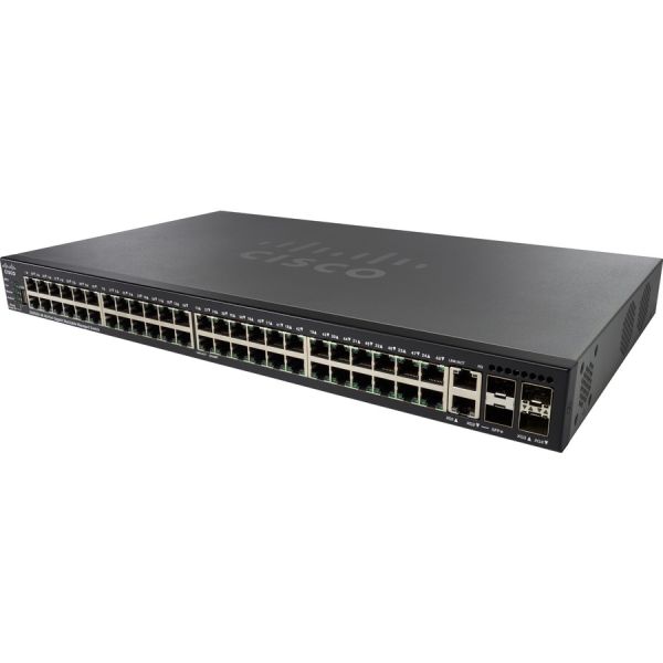 Cisco SG550X-48P 48-Port PoE Switch Refurbished | Layer 3, Stackable — SG550X-48P-K9NA-RF