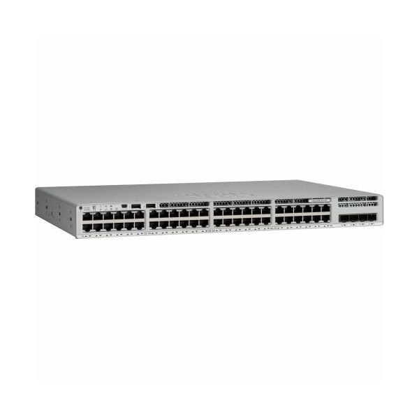 Cisco Catalyst 9200L - Switch - L3 - Managed - 48 X 10/100/1000 + 4 X 10 Gigabit SFP+ (uplink) - Rack-mountable - K-12 Education - C9200L-48T-4X-EDU