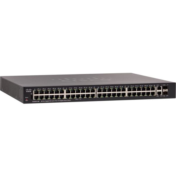 Cisco SG250X-48P-K9NA-RF 48-Port Gigabit PoE Switch | Smart Switch — SG250X-48P-K9NA-RF