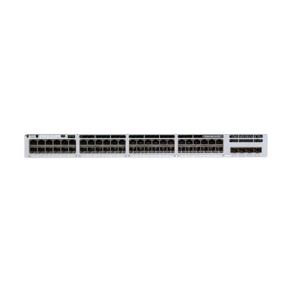 Cisco Catalyst 9300L - Network Advantage - Switch - L3 - Managed - 48 X 10/100/1000 + 4 X 10 Gigabit SFP+ (uplink) - Rack-mountable - With 1 Year Network Advantage - C9300L-48T-4X-1A