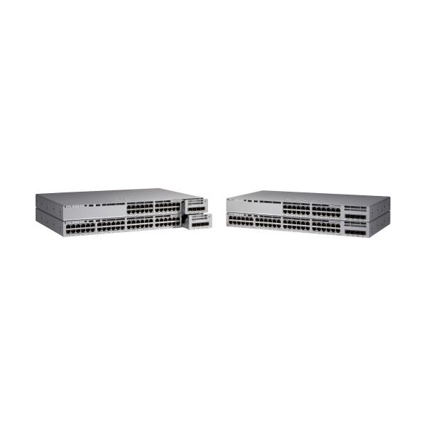 Cisco Catalyst 9200L - Network Advantage - Switch - L3 - 24 X 10/100/1000 + 4 X 10 Gigabit SFP+ (uplink) - Rack-mountable - Refurbished - C9200L-24T-4X-A-RF