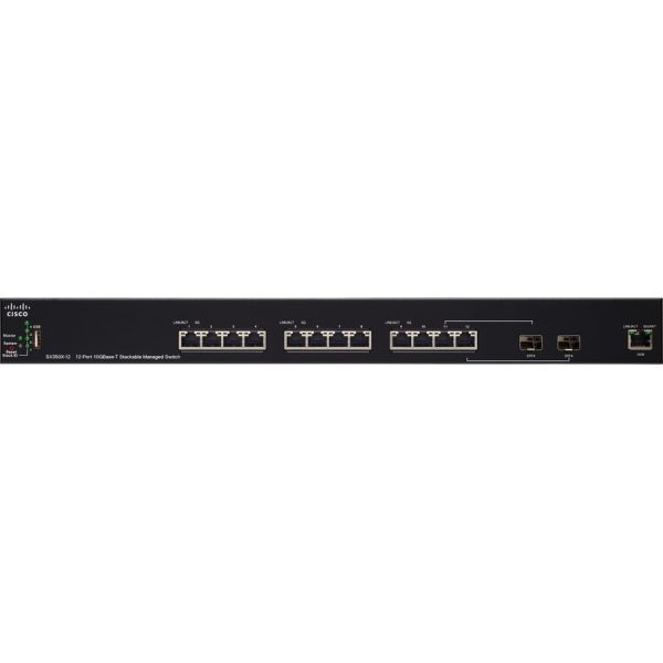 Cisco SX350X-12-K9-NA-RF 12-Port 10GBase-T Stackable Switch | Layer 2 — SX350X-12-K9-NA-RF