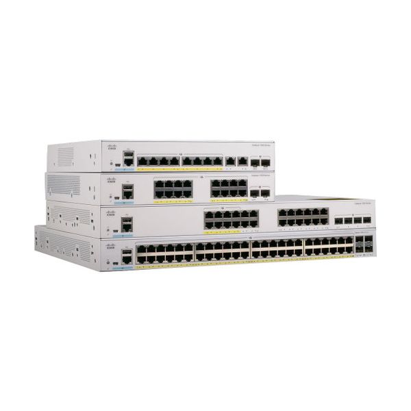 Cisco Catalyst 1000-24FP-4X-L - Switch - Managed - 24 X 10/100/1000 (PoE+) + 4 X 10 Gigabit SFP+ (uplink) - Rack-mountable - PoE+ (370 W) - Remanufactured - C1000-24FP-4X-L-RF