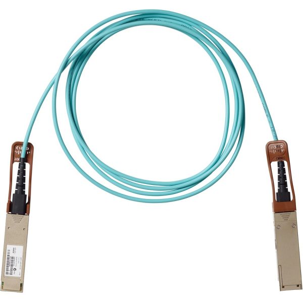 Cisco QSFP-100G-AOC3M= 100GBASE QSFP Active Optical Cable, 3 m | Fiber Optic — QSFP-100G-AOC3M=