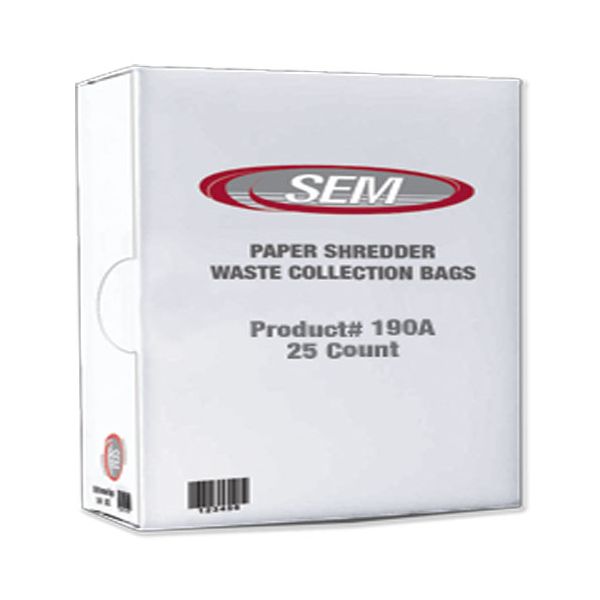 SEM 190A Shredder Waste Bags (25 Bags)