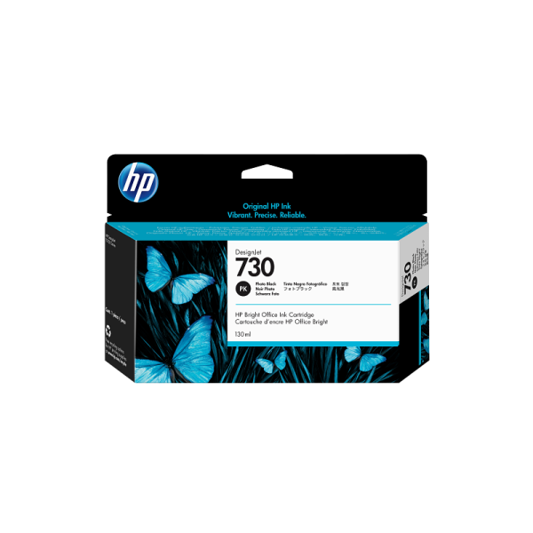 HP 730 130-ml Photo Black DesignJet Ink Cartridge (P2V67A)