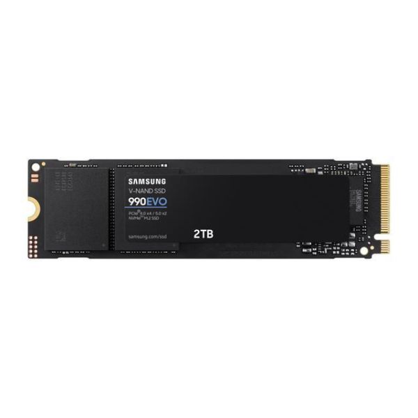SAMSUNG 990 EVO SSD 2TB, PCIe Gen 4x4, Gen 5x2 M.2 2280 NVMe Internal Solid State Drive, Speeds Up to 5,000MB/s, Upgrade Storage for PC Computer, Laptop, MZ-V9E2T0B/AM, Black