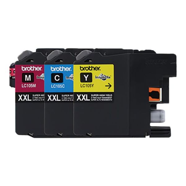 LC105C / M / Y - 3 PACK CARTRIDGE FOR MFCJ4410DW, MFCJ4510DW, MFCJ4610DW, 1200 P