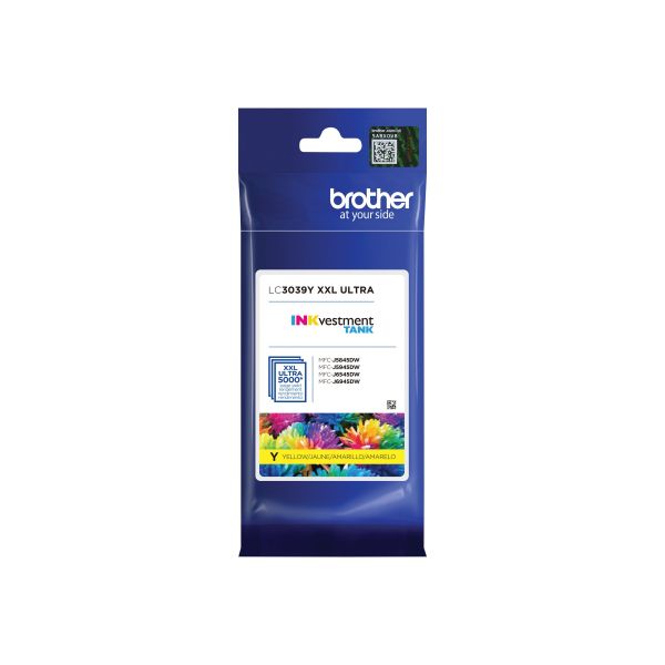 INK CARTRIDGE - YELLOW - UP TO 5000 PAGES - BROTHER GENUINE LC3039Y IS FOR USE W