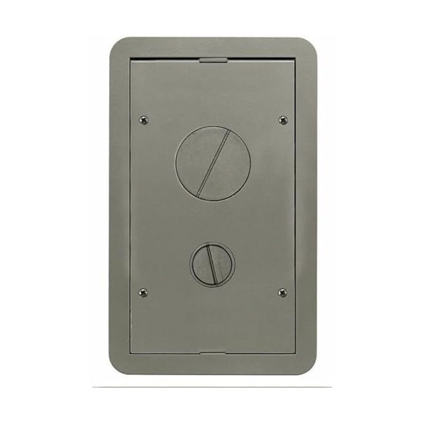 Hubbell - 24GCFFCVRNK - Hubbell Premise Wiring CFB Cable Organizer - Floor Box Cover - Nickel Powder Coat