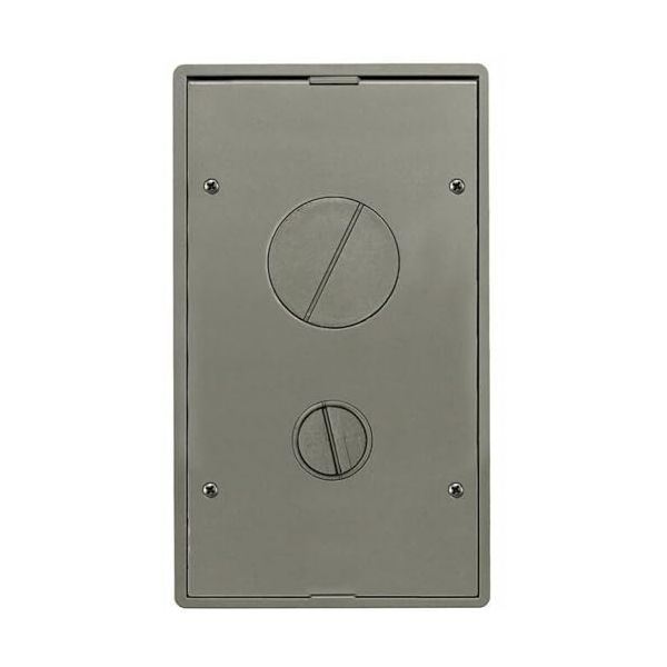 Hubbell - 24GTFFCVRNK - Hubbell Premise Wiring CFB Cable Organizer - Recessed Cover Assembly - Nickel Powder Coat