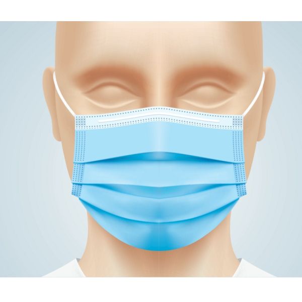 Responsible 3-Ply Disposable Face Mask with Ear Loop - 28 Packs Per Case (50 per pack) - 1400 Masks/Case